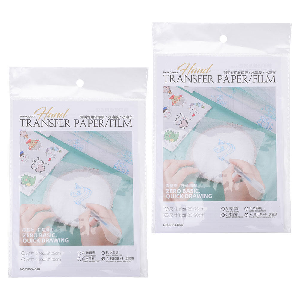 Embroidery Canvas - 8Pcs Wash Away Embroidery Transfer Paper