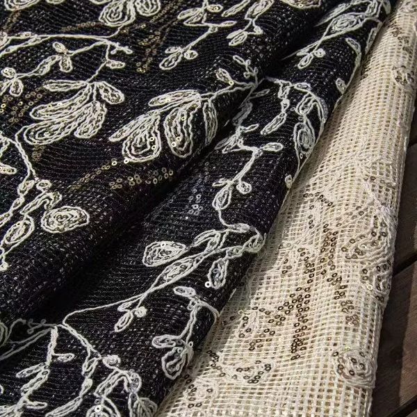 Embroidery Design 3D - New Multicolor 3D floral sequin rope