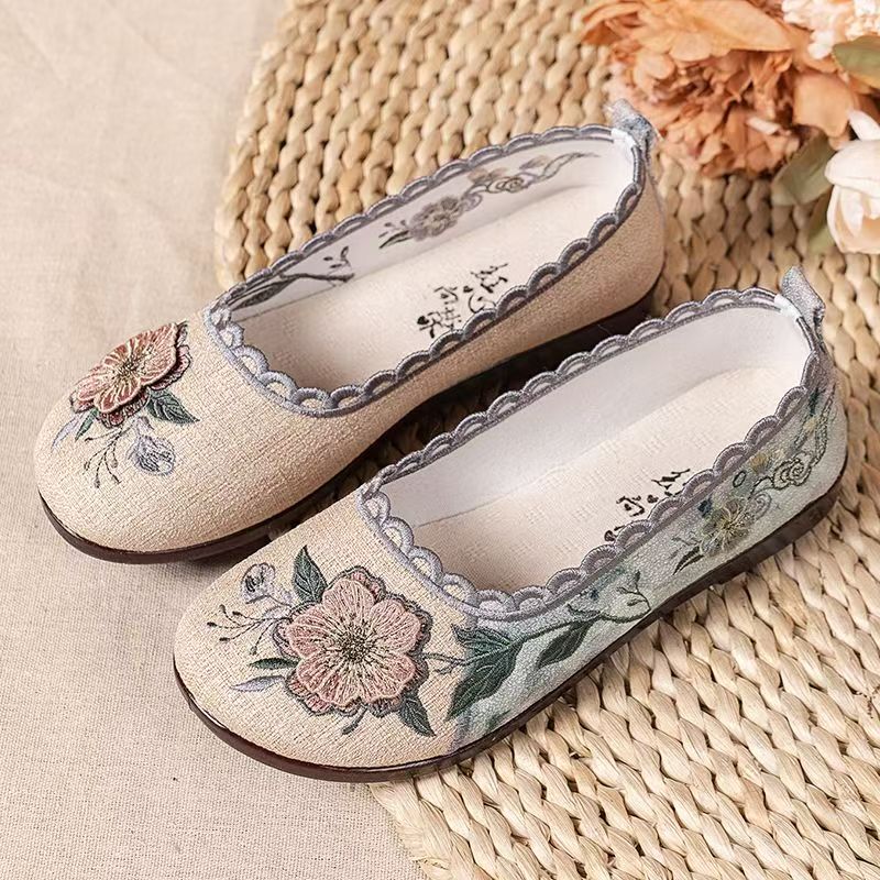 Embroidery Canvas - Women Spring Autumn New Flat sole