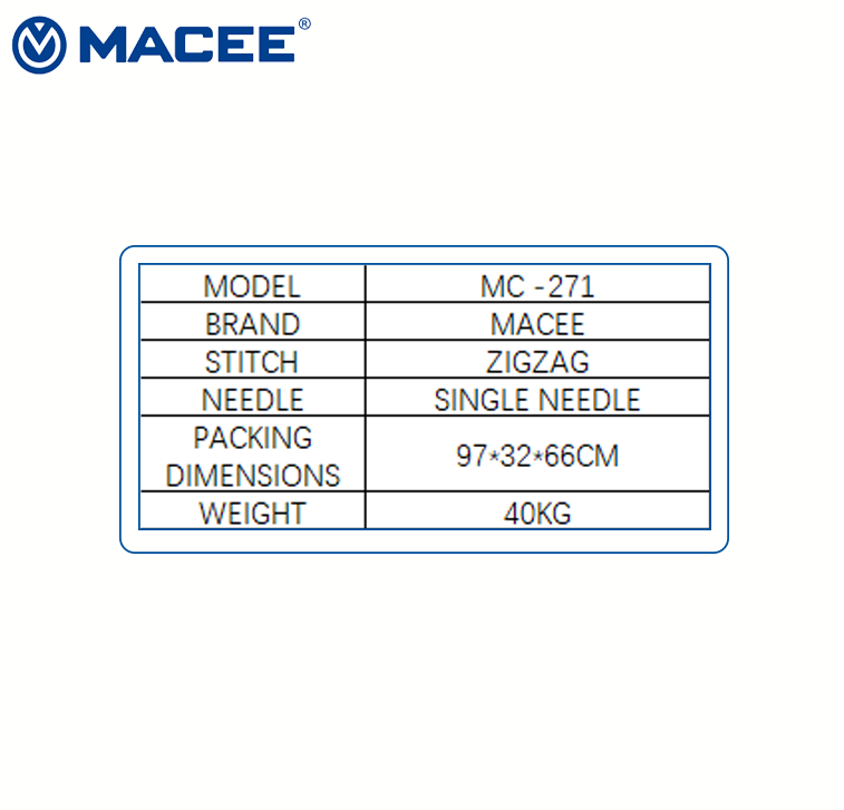 MC 271 Industrial Hand Embroid - Embroidery Zig Zag Stitch reseña y precio