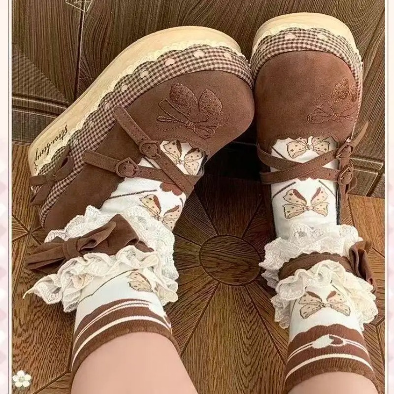 Lolita High Heels Height Incre - Embroidery Canvas reseña y precio