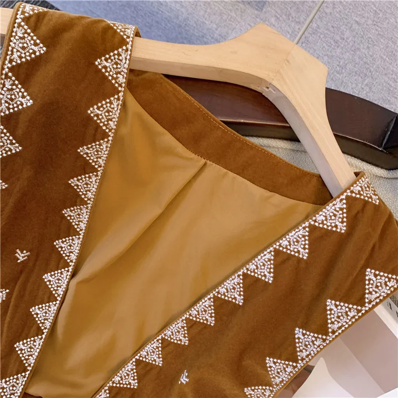 Vintage Fashion Cardigan for W - Embroidery Zig Zag Stitch reseña y precio