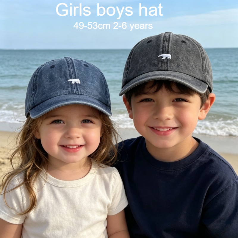 Kids Baseball Cap 49-53cm 2-6  - Embroidery Cap reseña y precio