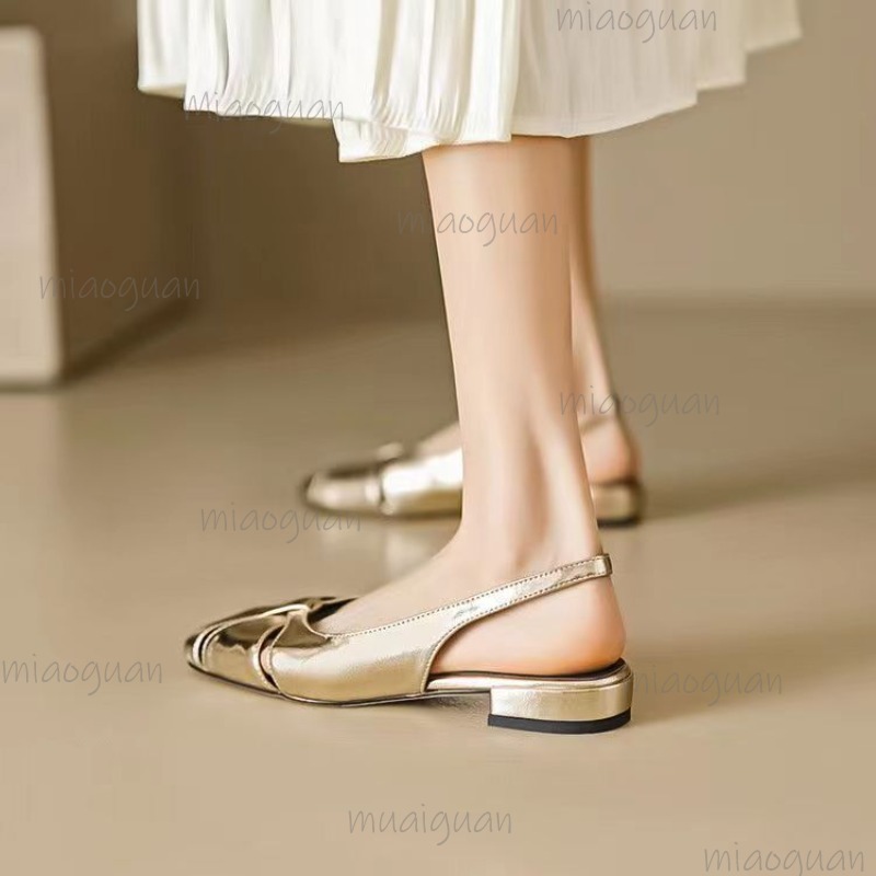 Cover Toe Low Heel Pumps Women - Embroidery Flat Shoes reseña y precio