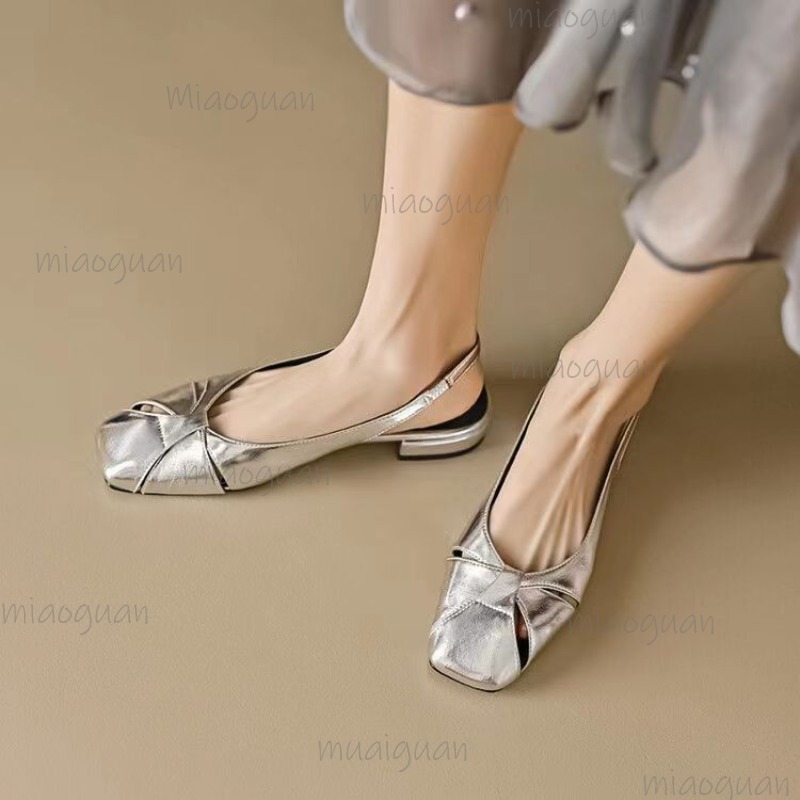 Cover Toe Low Heel Pumps Women - Embroidery Flat Shoes reseña y precio
