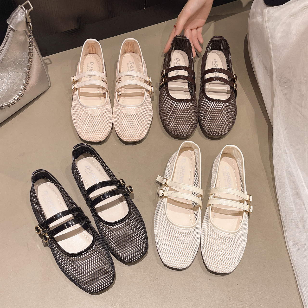 Breathable Women's Shallow-mou - Embroidery Flat Shoes reseña y precio