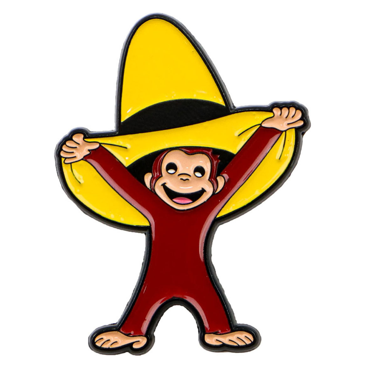 Cute Monkey Enamel Pin Funny B - Embroidery Illustration reseña y precio
