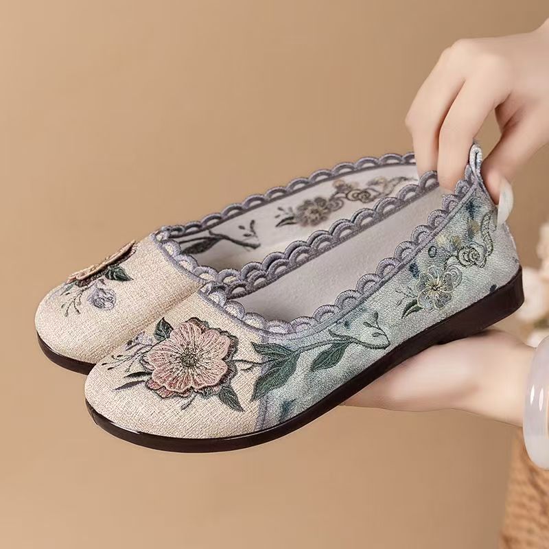 Women Spring Autumn New Flat s - Embroidery Canvas reseña y precio