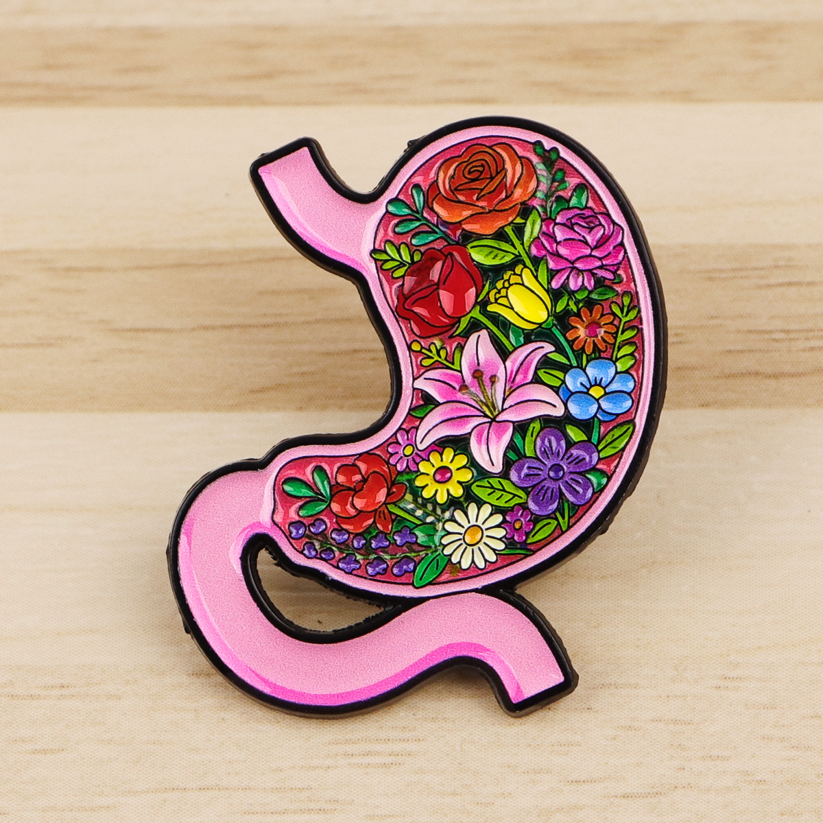 Brain Enamel Pin Medical Badge - Embroidery Illustration reseña y precio