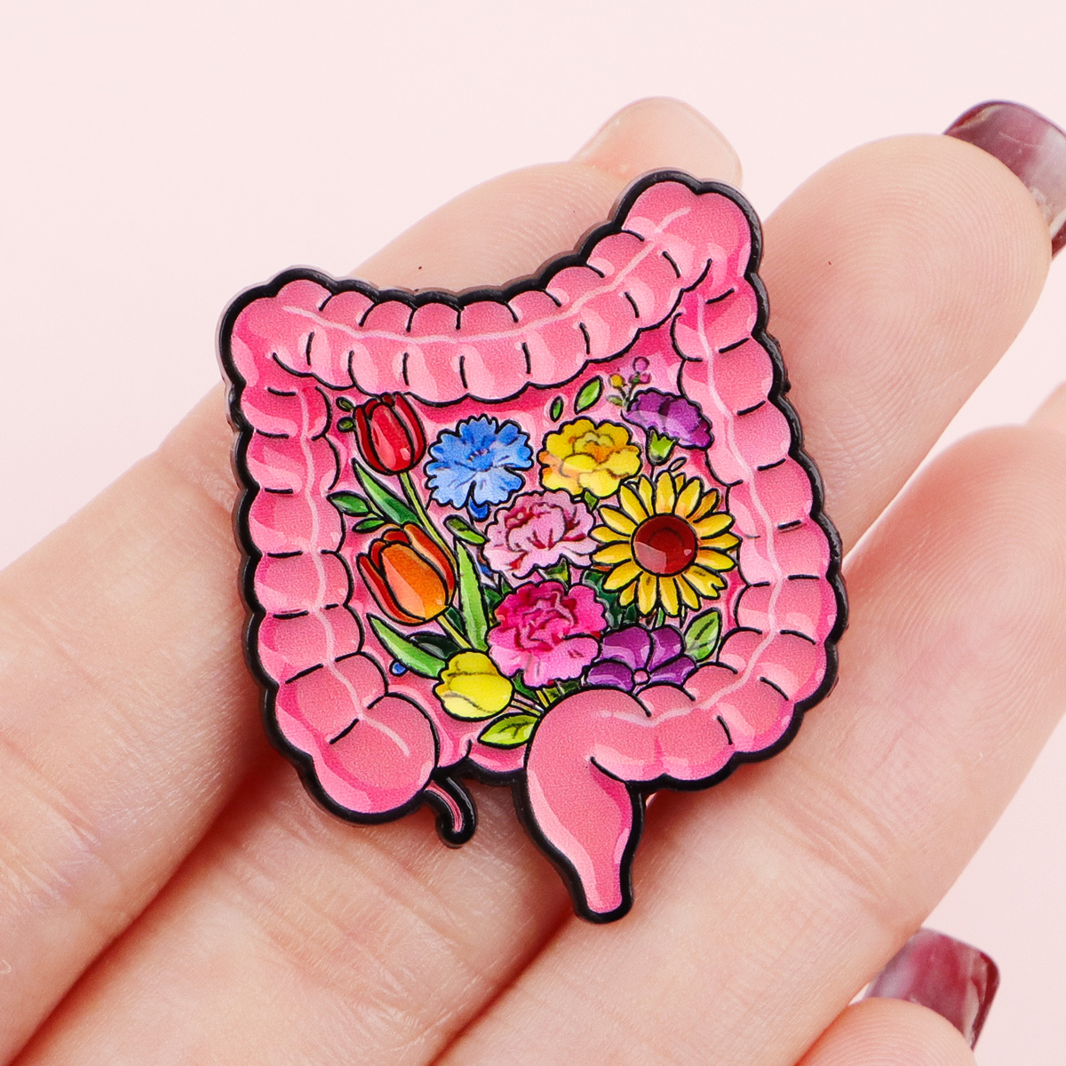 Brain Enamel Pin Medical Badge - Embroidery Illustration reseña y precio