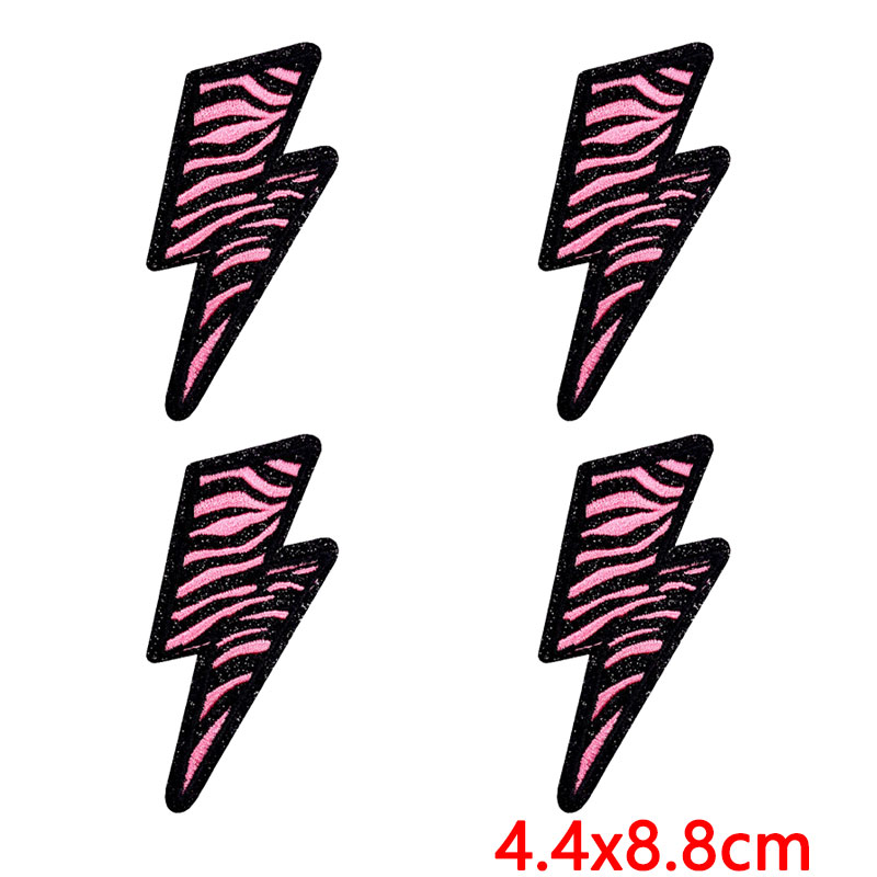 10PCS/Lot Bright Pink Zebra He - Embroidery Design 3D reseña y precio