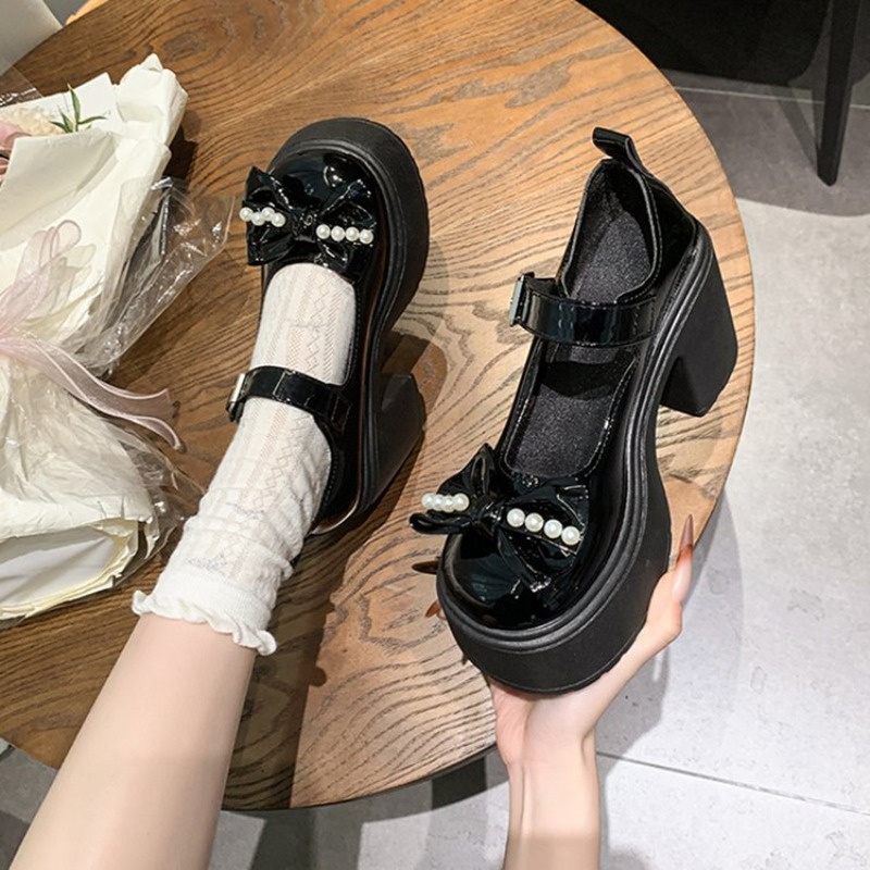 2026 Lolita Shoes Black Super  - Embroidery Flat Shoes reseña y precio