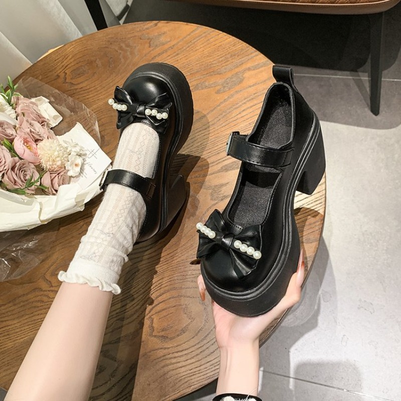 2026 Lolita Shoes Black Super  - Embroidery Flat Shoes reseña y precio