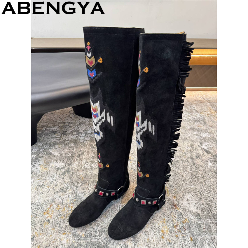 ABENGYA 2026 Winter New Knee H - Embroidery Yes reseña y precio