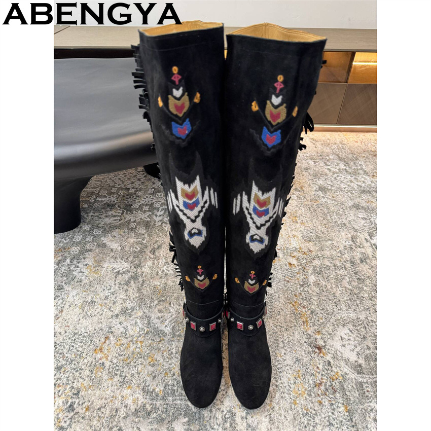 ABENGYA 2026 Winter New Knee H - Embroidery Yes reseña y precio