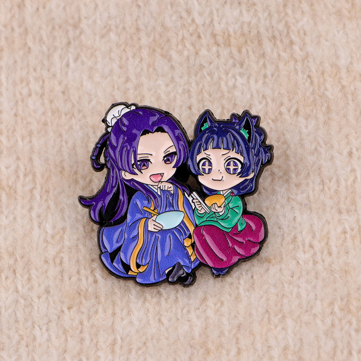 Anime Manga Enamel Lapel Pins  - Embroidery Illustration reseña y precio