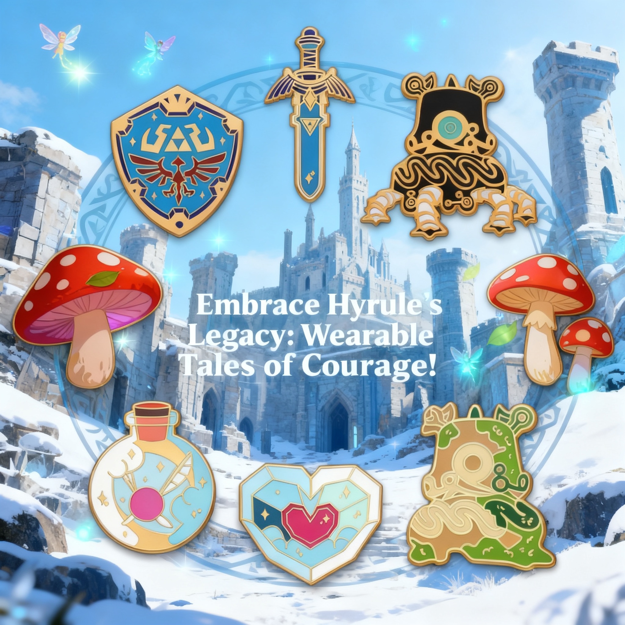 Cute Game Series Love Enamel P - Embroidery Illustration reseña y precio