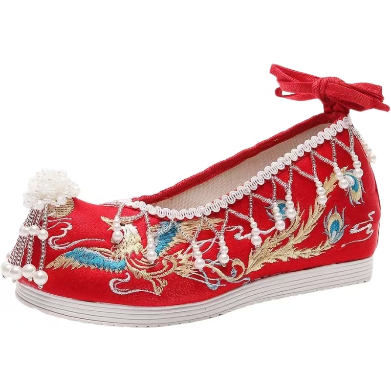 Women New Red Embroidered Wedd - Embroidery Canvas reseña y precio