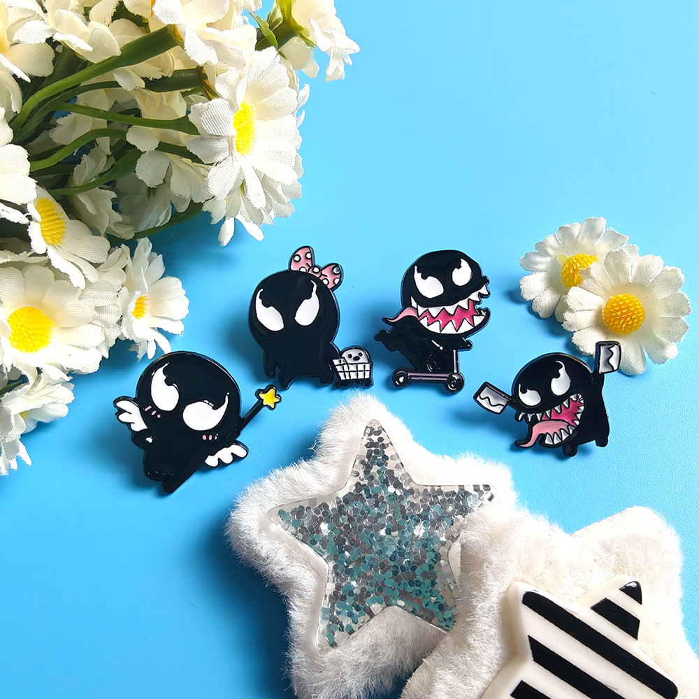 Cute  Funny Venom Brooch Hot-s - Embroidery Illustration reseña y precio