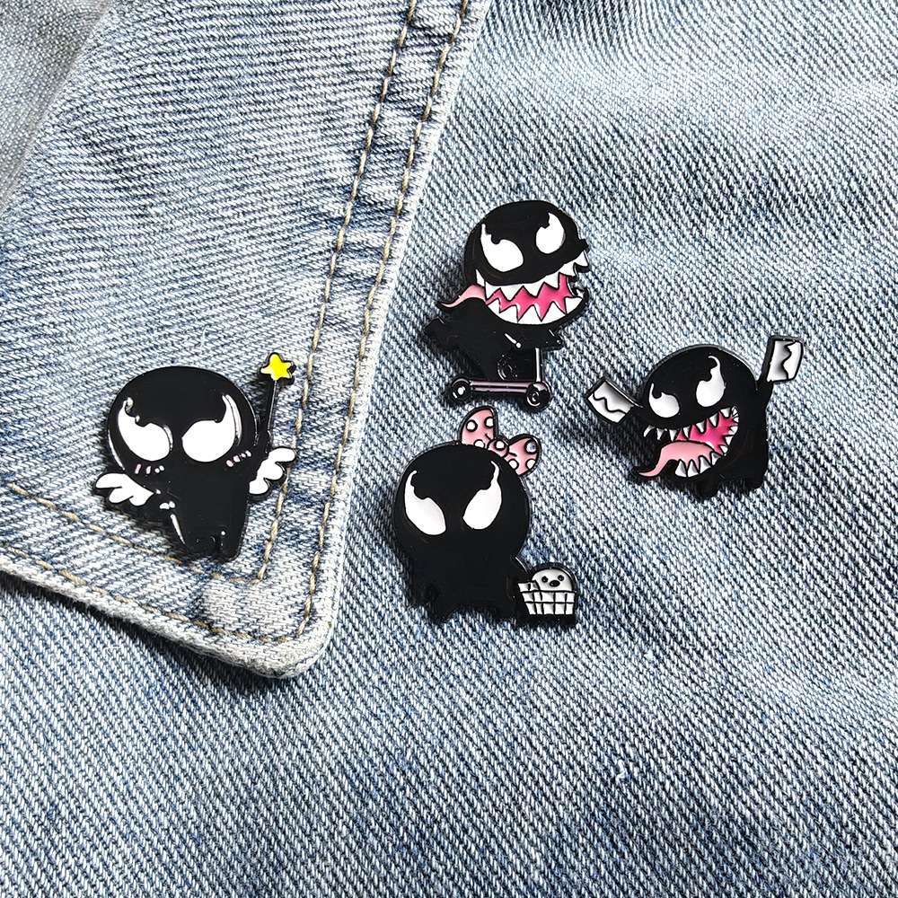 Cute  Funny Venom Brooch Hot-s - Embroidery Illustration reseña y precio
