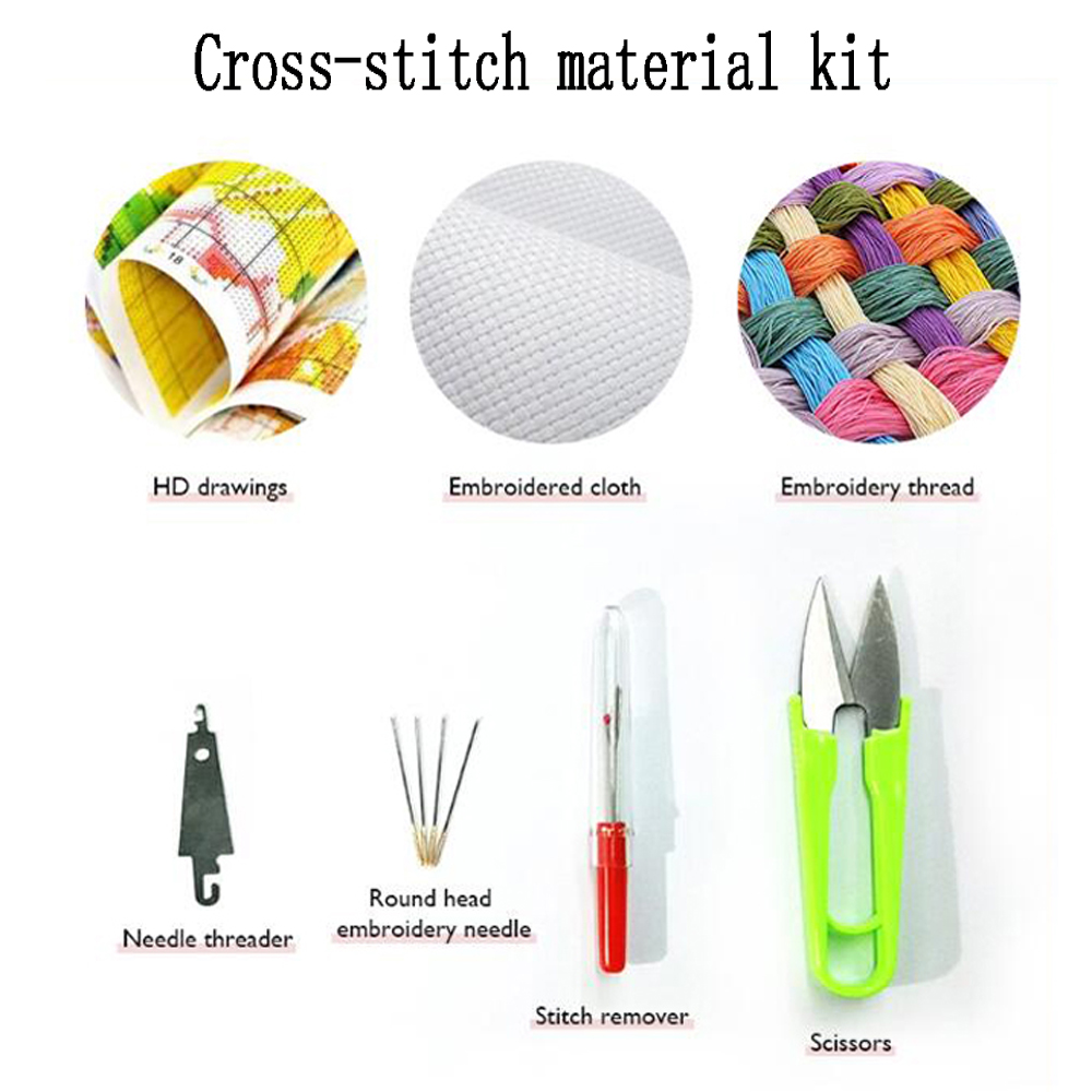 Cross Stitch Embroidery Kit Ho - Embroidery Running Stitch reseña y precio
