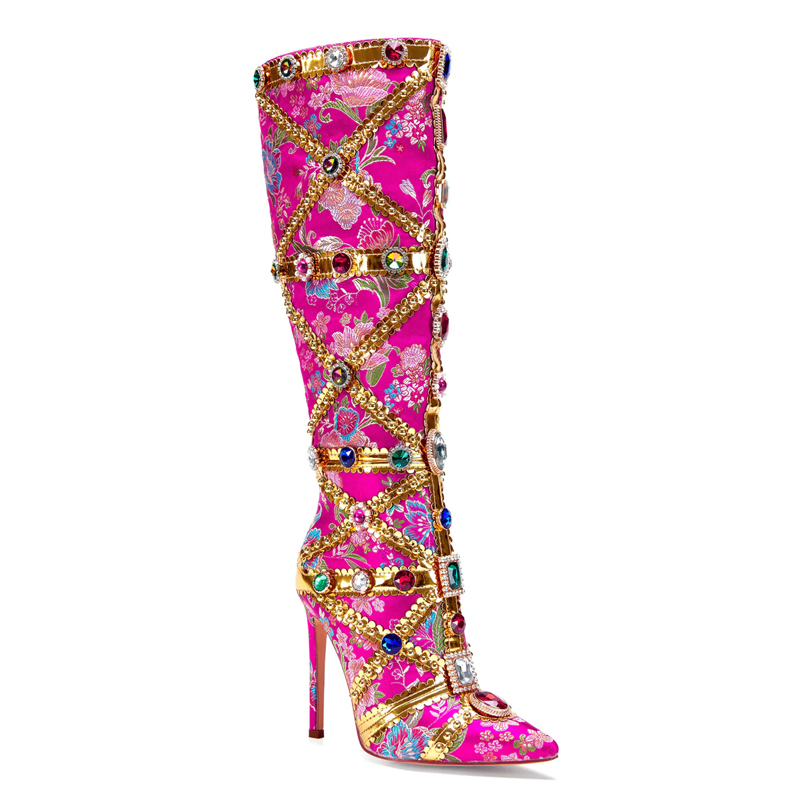 Multicolor Gemstone Gold Trim  - Embroidery Yes reseña y precio