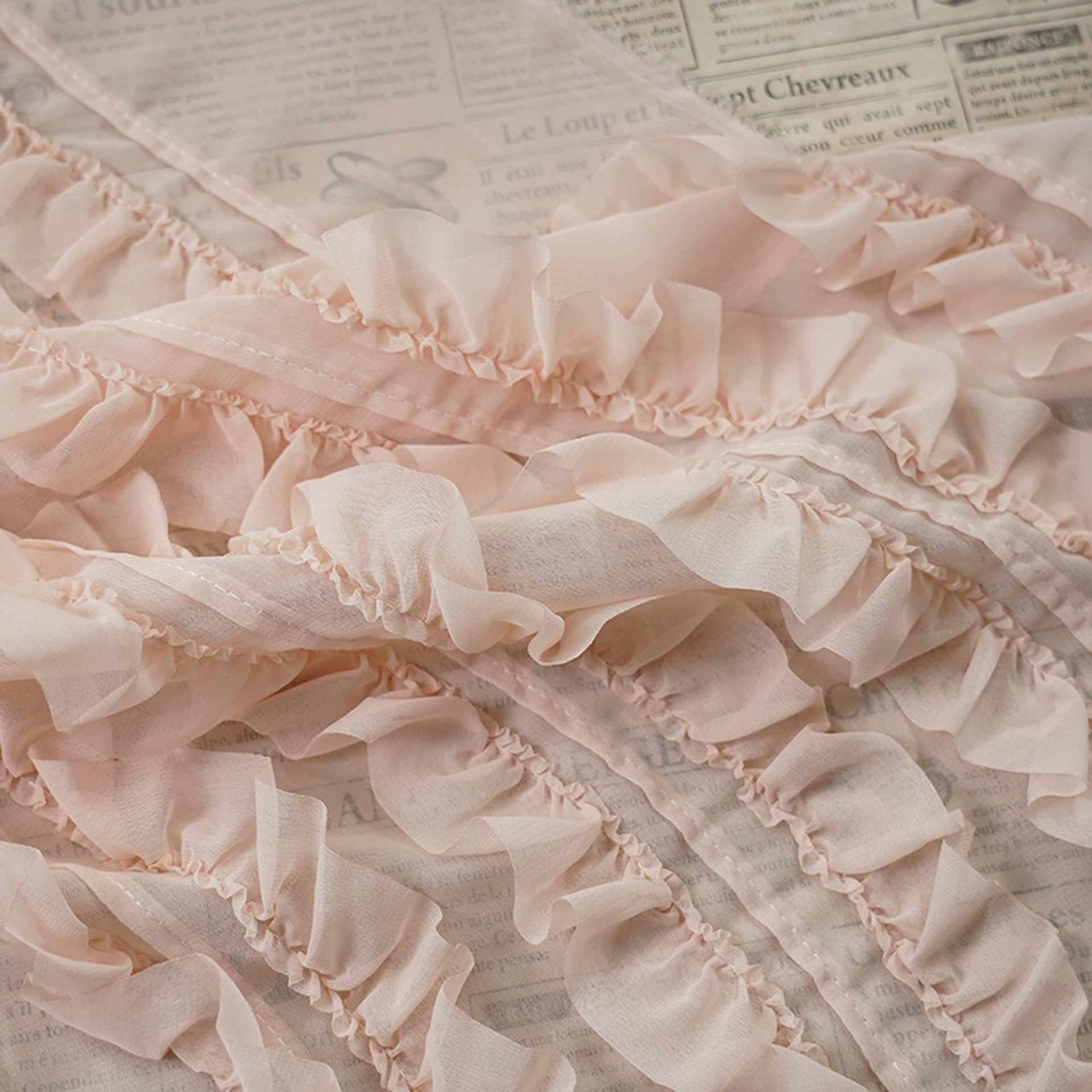 Latest 3D striped ruffle chiff - Embroidery Design 3D reseña y precio