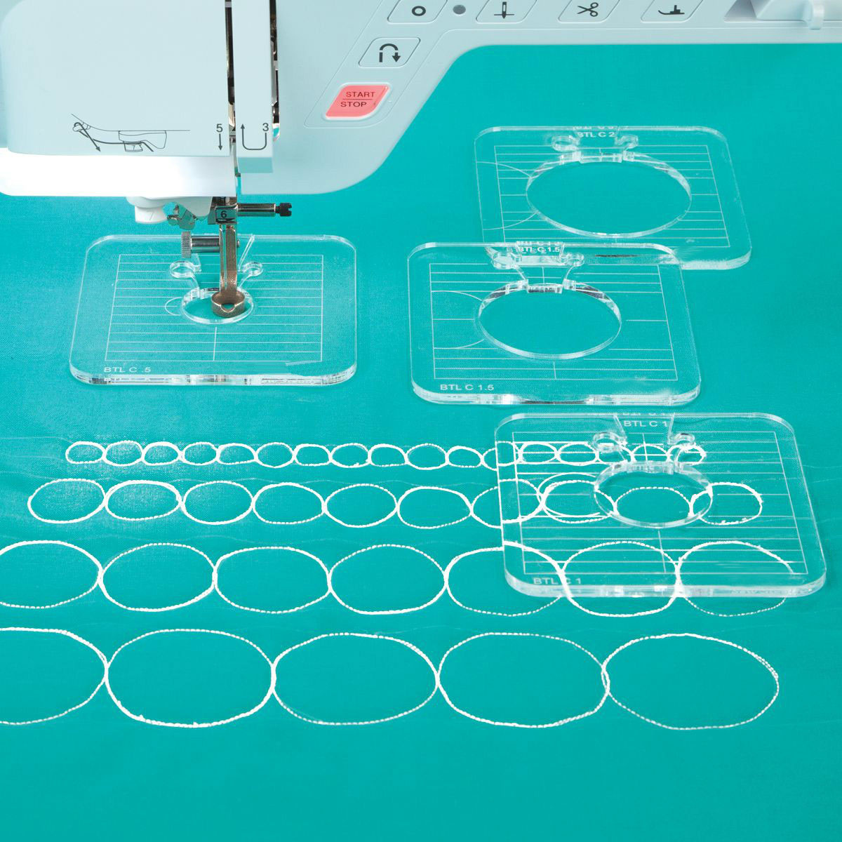 5Pcs Quilting Templates for Lo - Embroidery Zig Zag Stitch reseña y precio