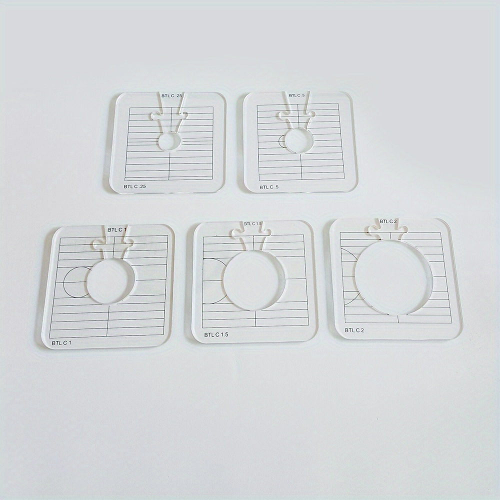 5Pcs Quilting Templates for Lo - Embroidery Zig Zag Stitch reseña y precio