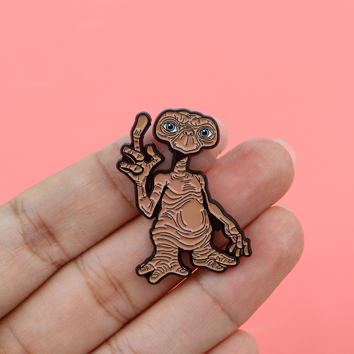 Vintage Funny Alien Enamel Car - Embroidery Illustration reseña y precio