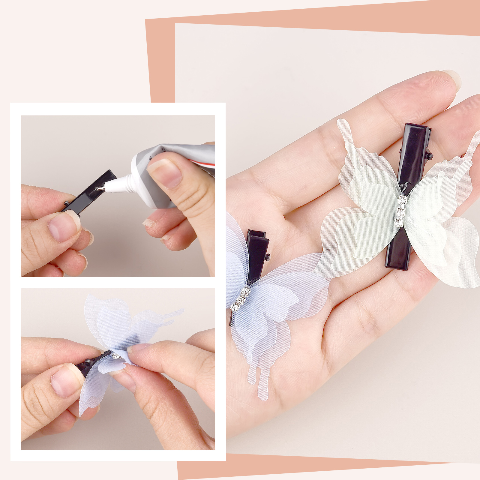 20pcs/Pack 3D Organza Butterfl - Embroidery Design 3D reseña y precio