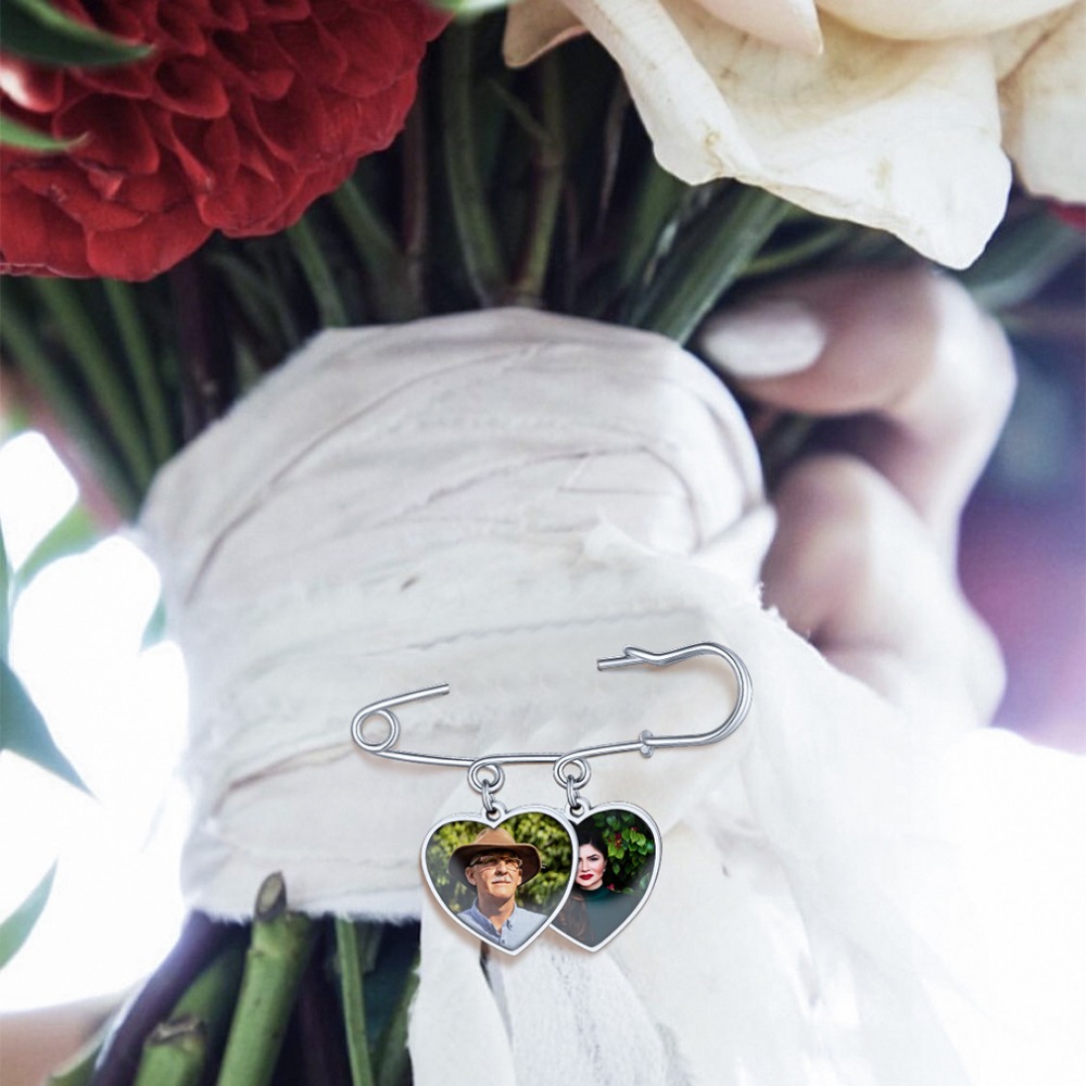 U7 Custom Wedding Bouquet Phot - Embroidery Illustration reseña y precio