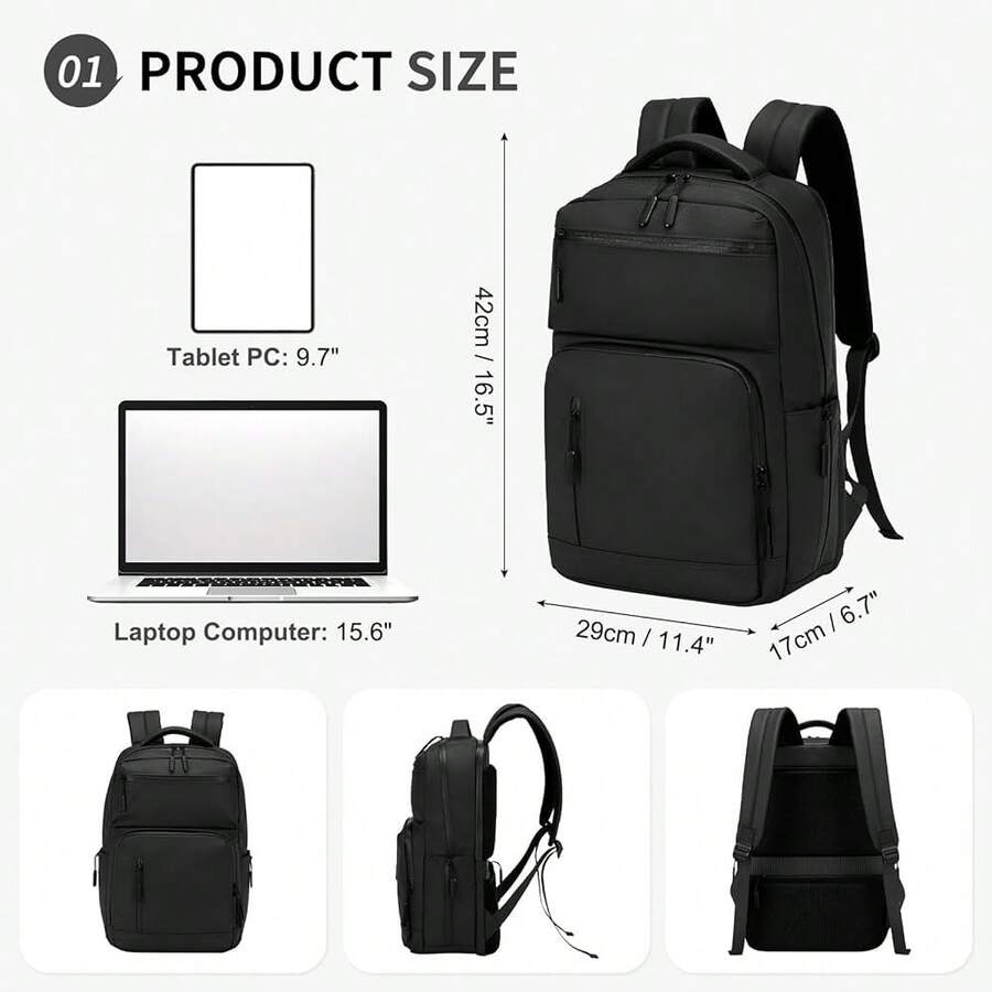 Waterproof Anti-Theft Laptop B - Embroidery Yes reseña y precio