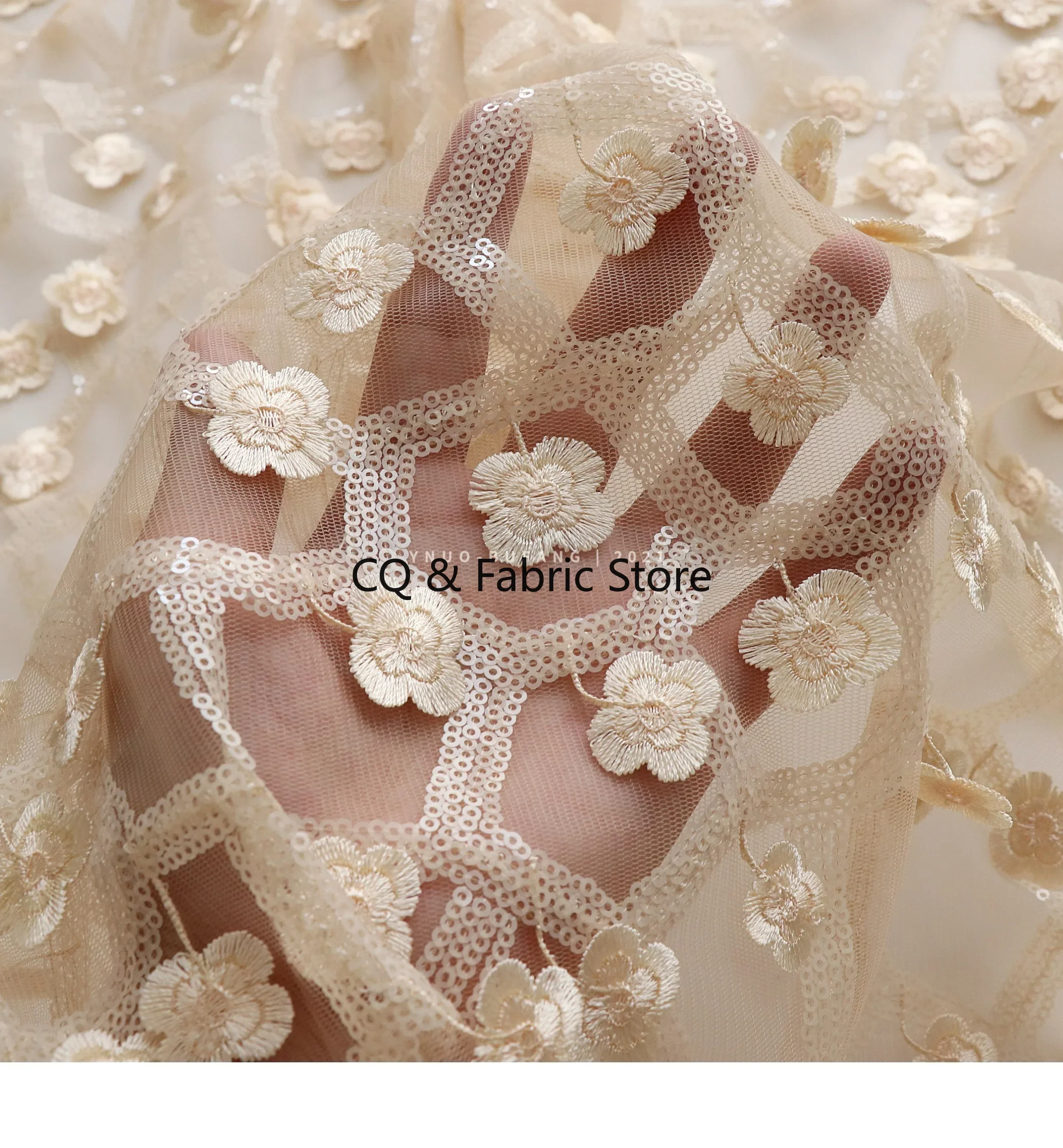 Apricot 3D Small Floral Embroi - Embroidery Design 3D reseña y precio