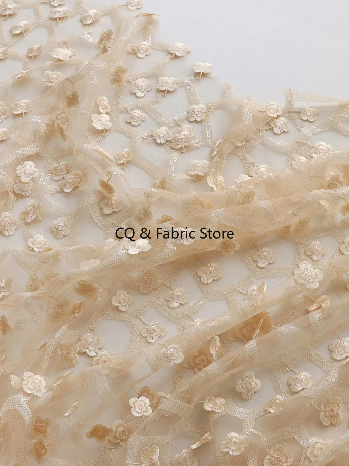 Apricot 3D Small Floral Embroi - Embroidery Design 3D reseña y precio