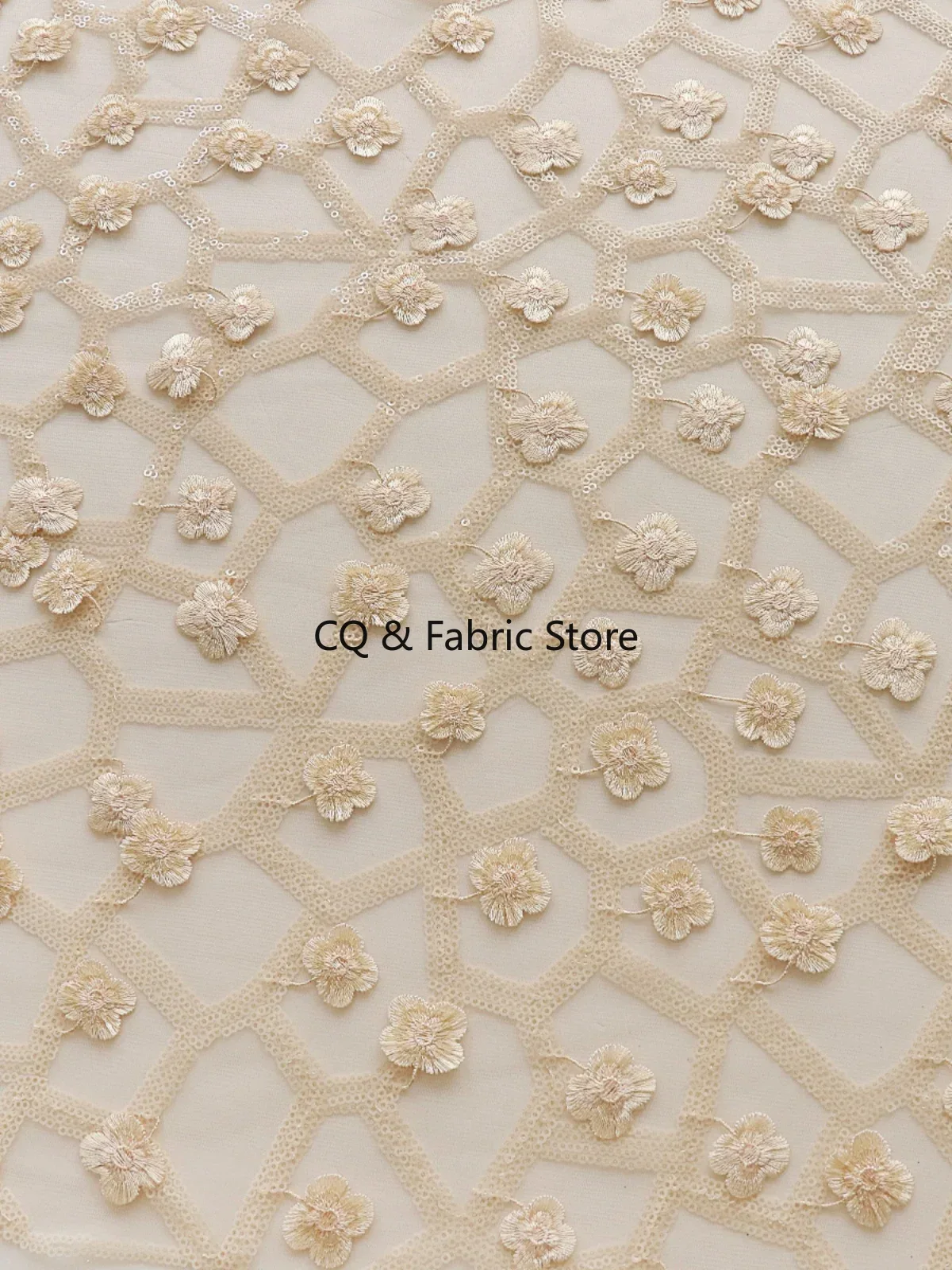 Apricot 3D Small Floral Embroi - Embroidery Design 3D reseña y precio